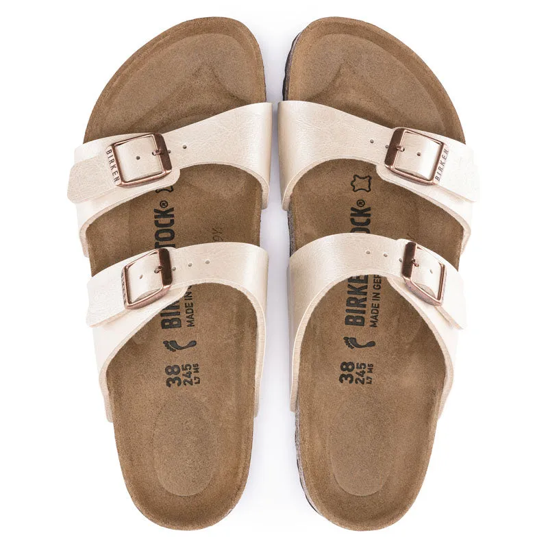 BIRKENSTOCK Sydney Birko-Flor Sandals in Graceful Pearl White