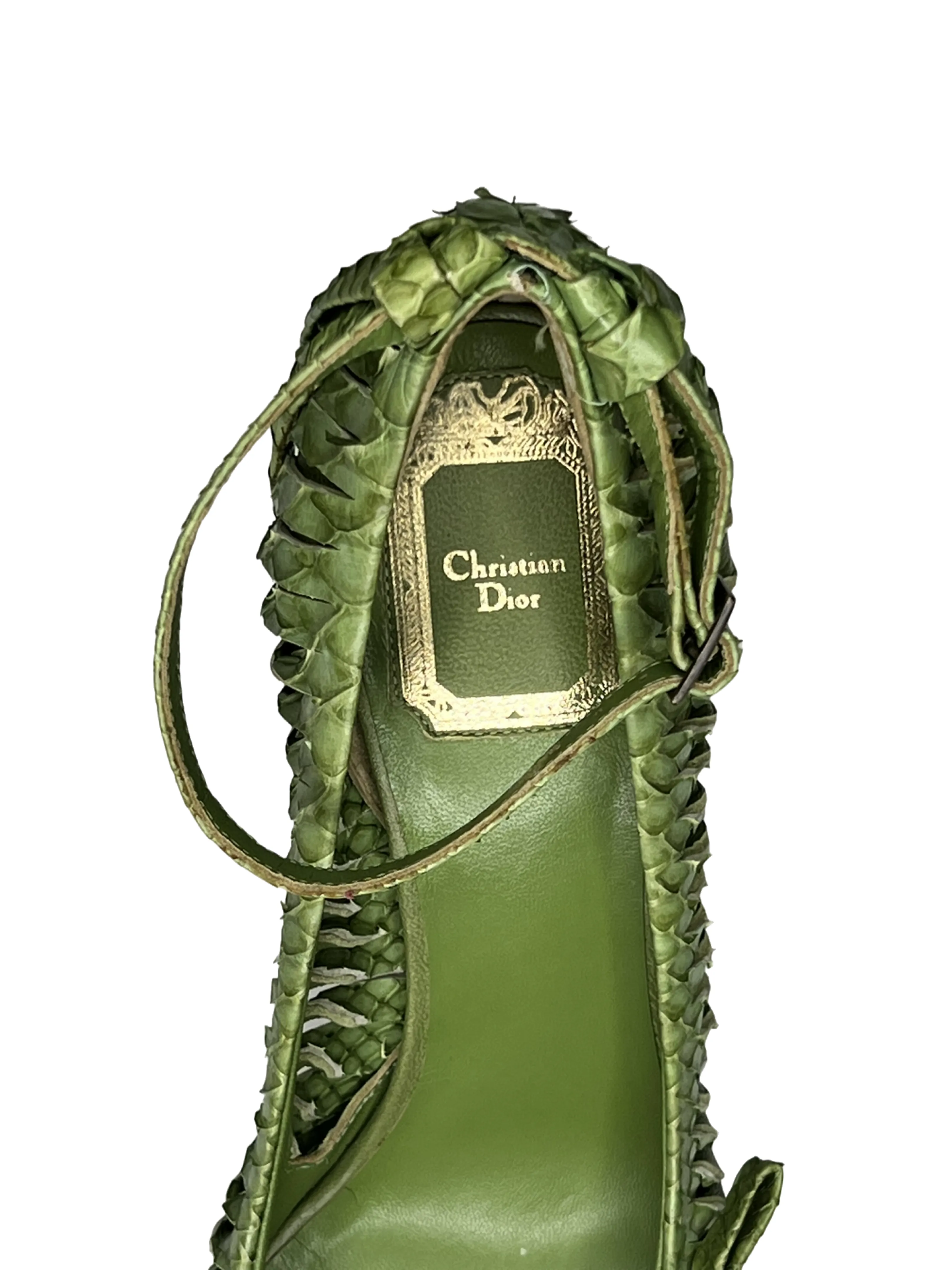 Christian Dior Vintage Python Heels