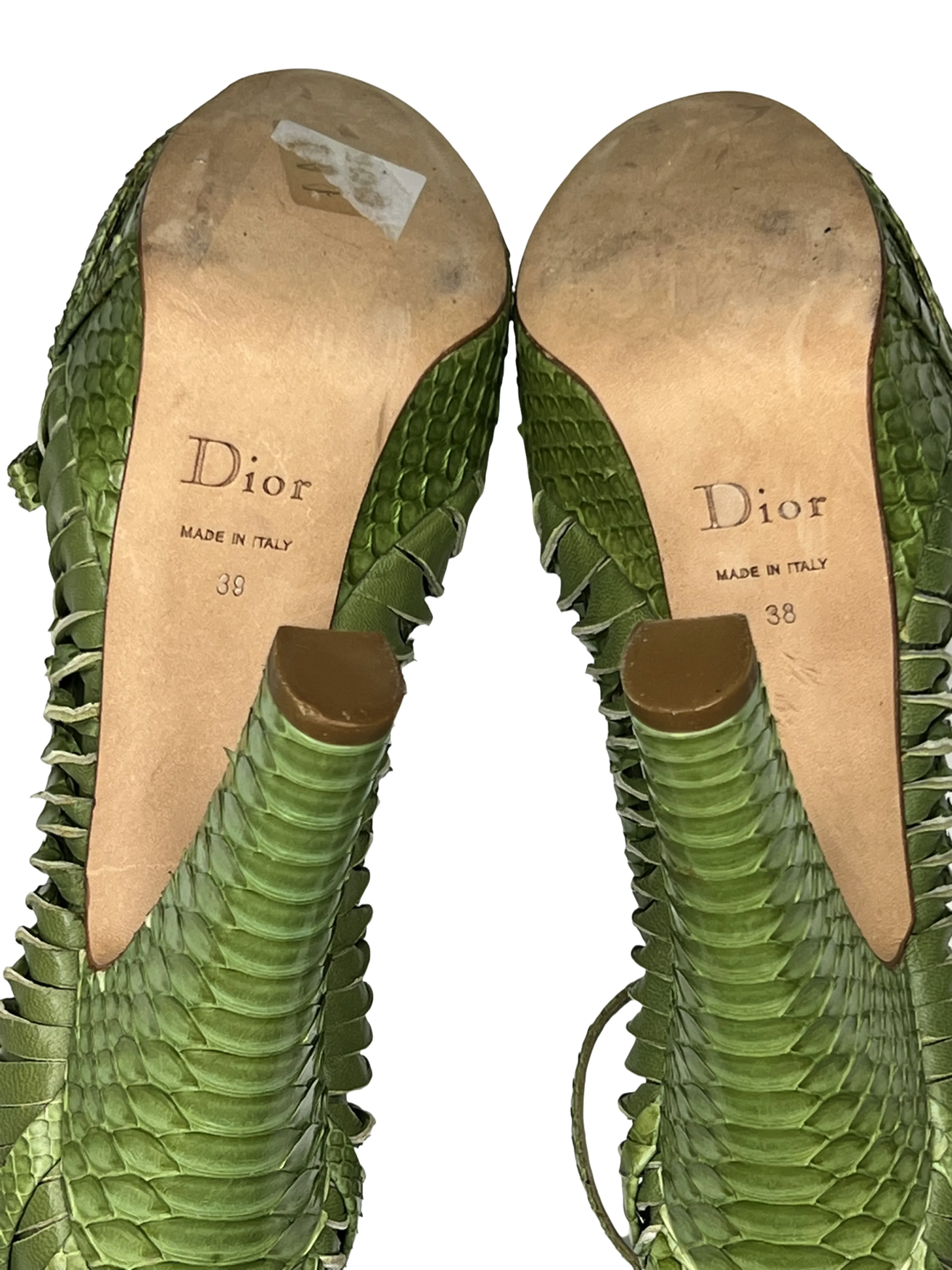 Christian Dior Vintage Python Heels