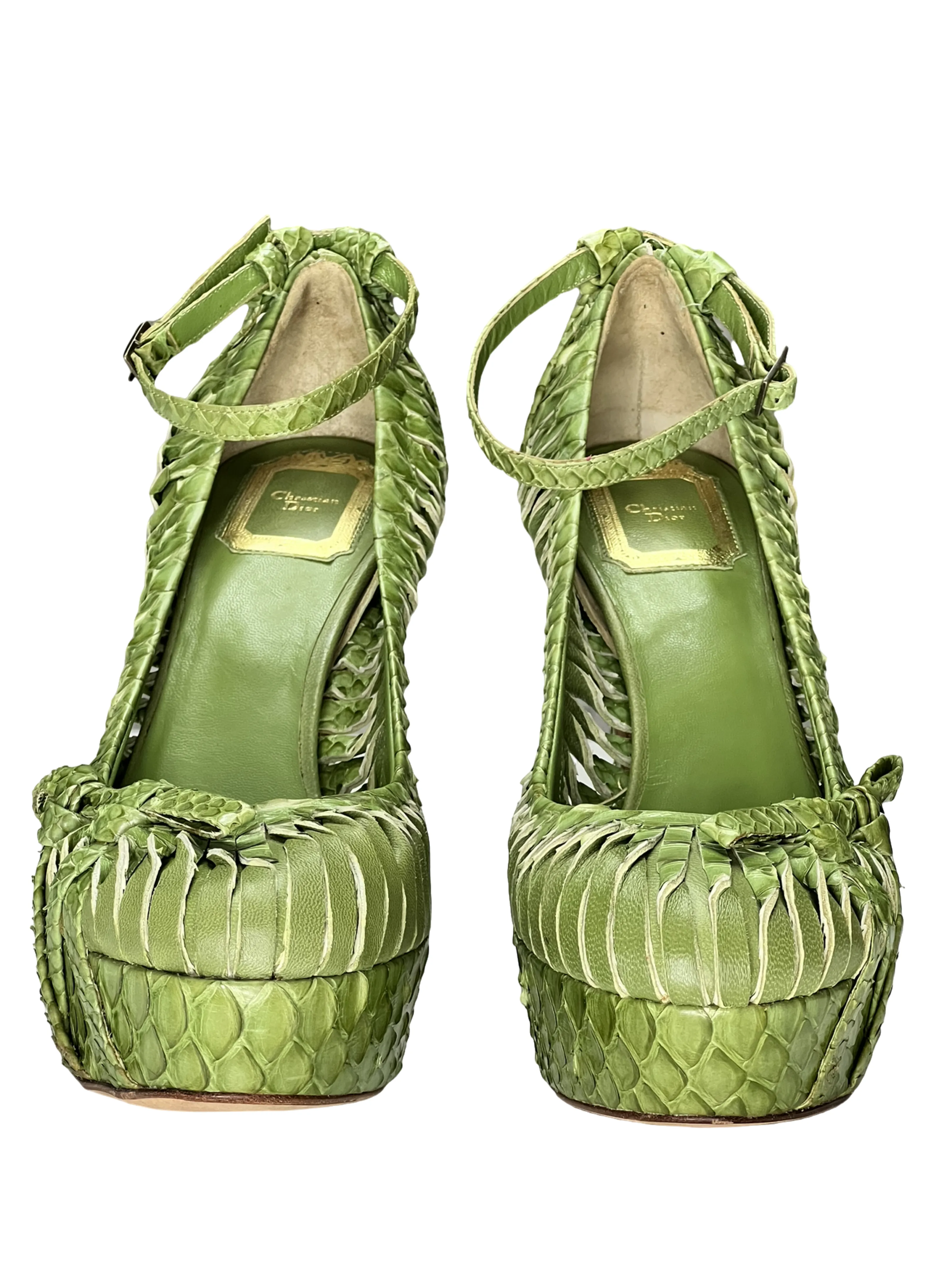 Christian Dior Vintage Python Heels