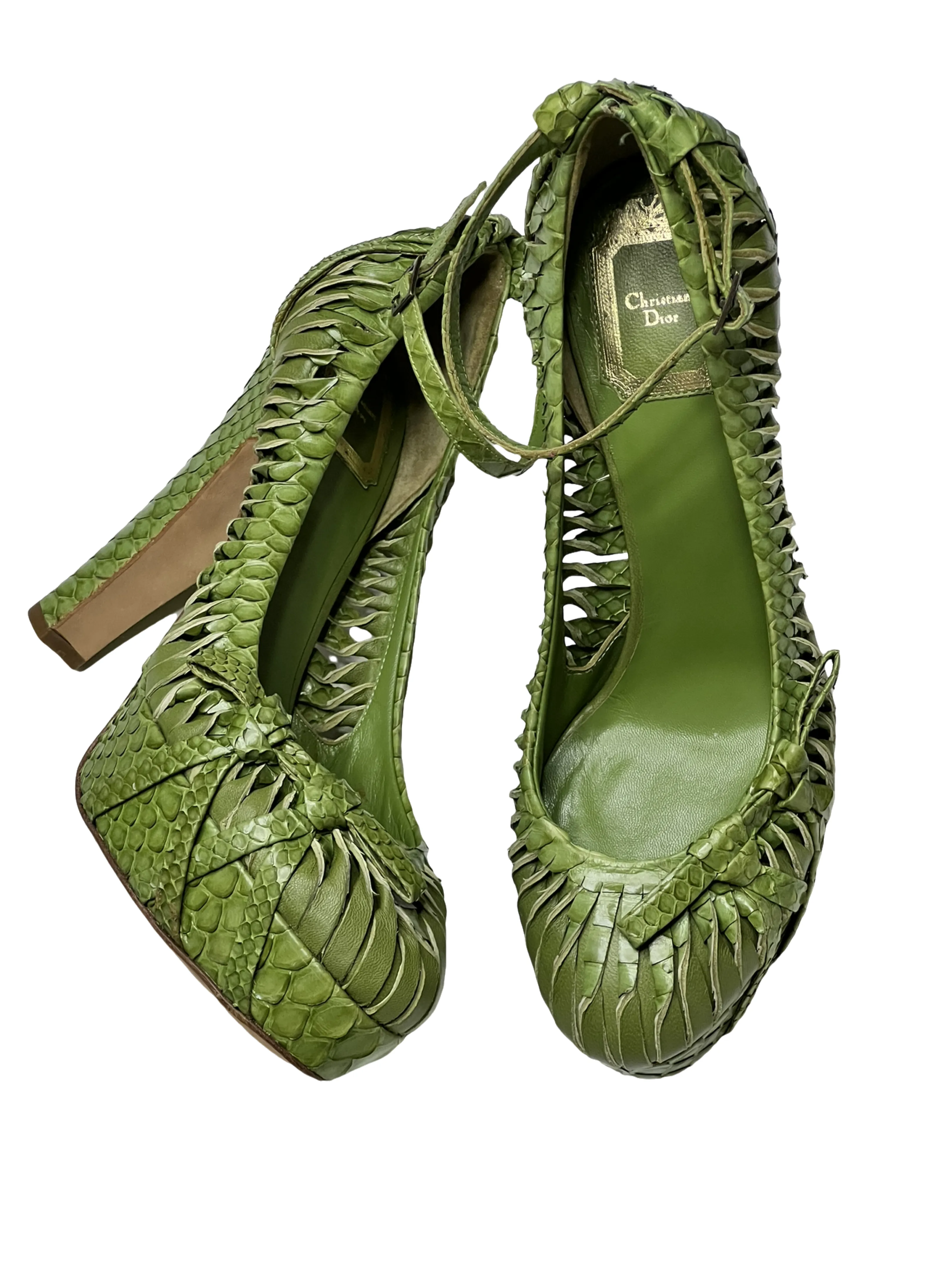 Christian Dior Vintage Python Heels