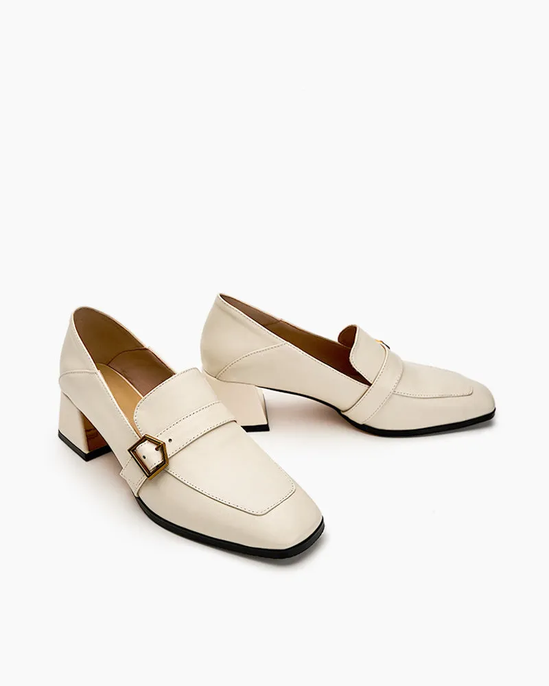 (Clean Up) Gentle And Versatile Square Toe Loafers