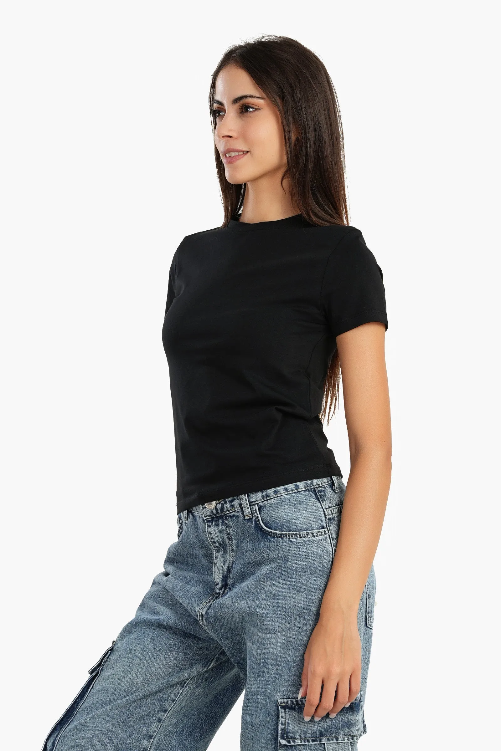 Cotton Basic Slip On T-Shirt