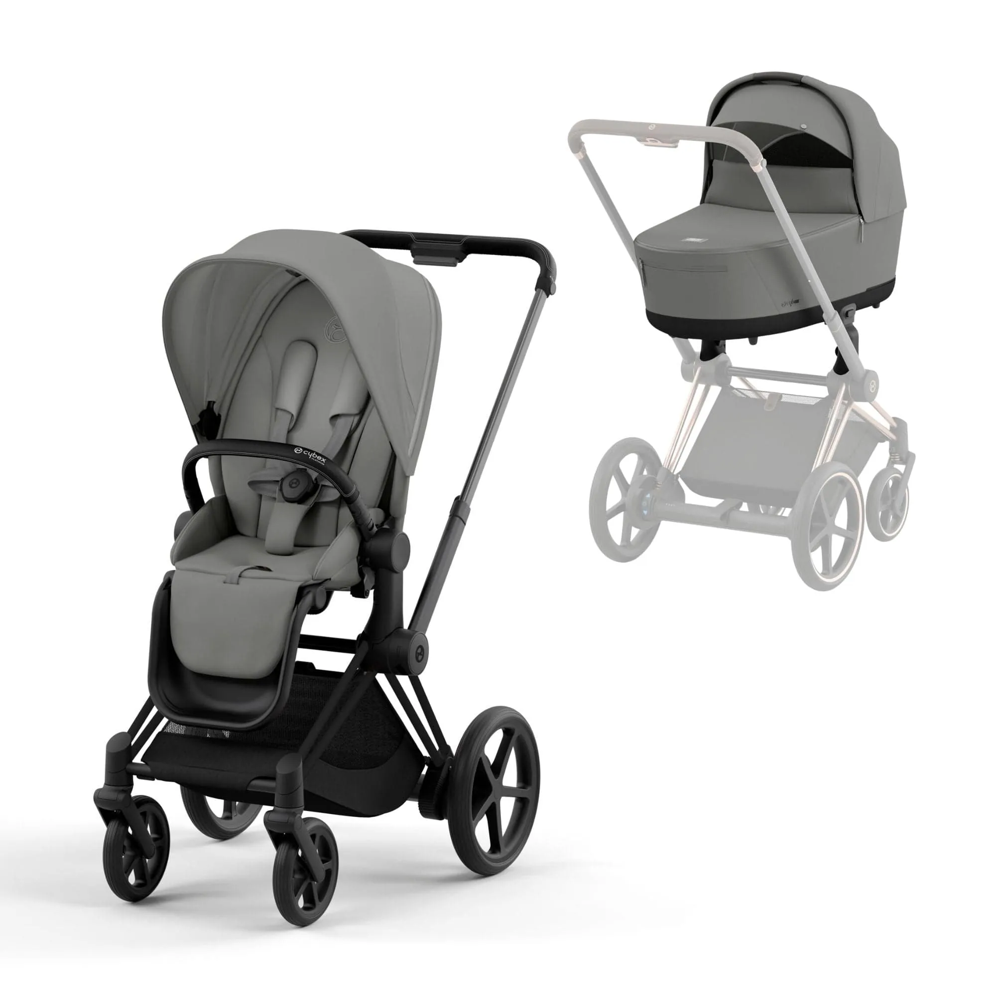 Cybex e-Priam Pram - Mirage Grey