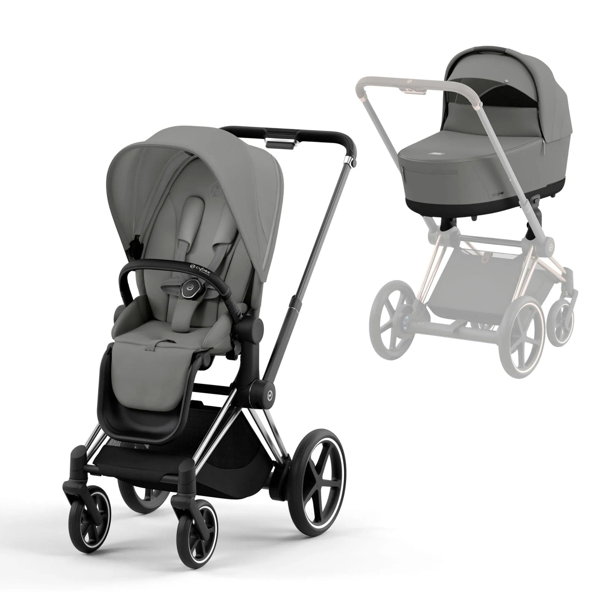 Cybex e-Priam Pram - Mirage Grey