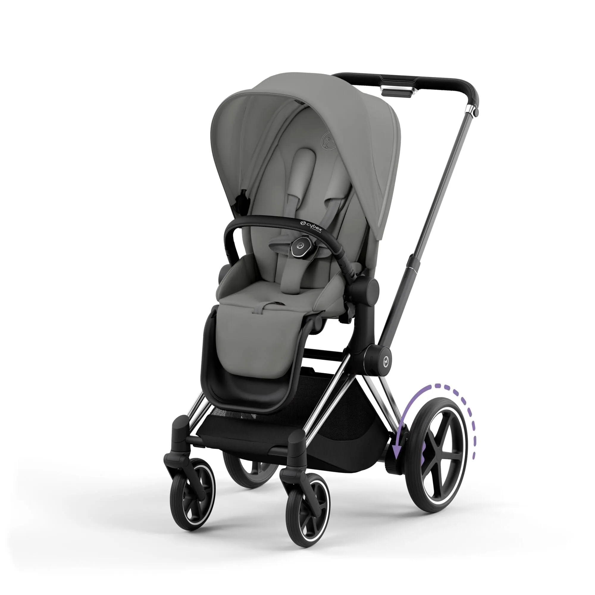 Cybex e-Priam Pram - Mirage Grey