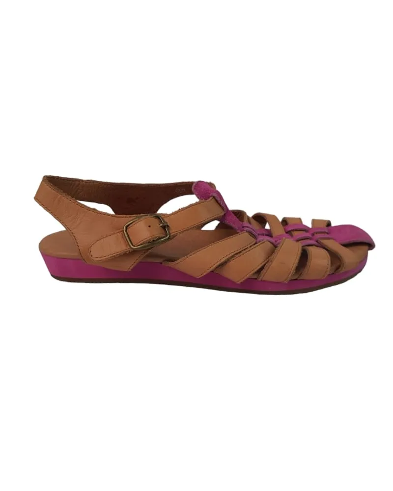 Flip Flop Brown Ladies Sandal ( 37 )