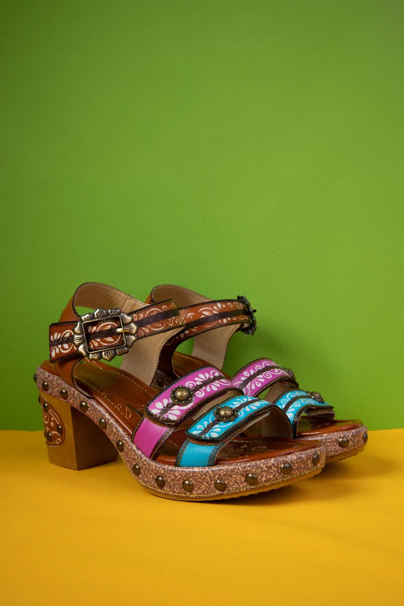 Kind Of A Big Deal Rivet Studded Leather Sandal