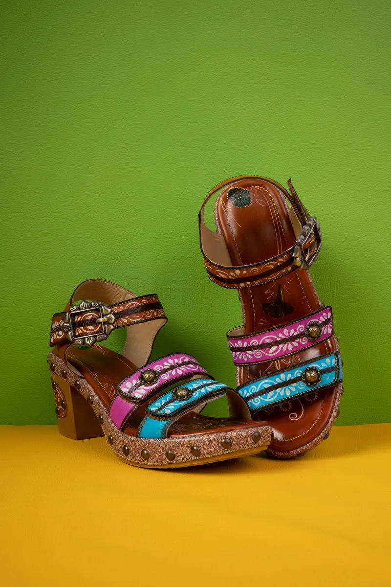 Kind Of A Big Deal Rivet Studded Leather Sandal
