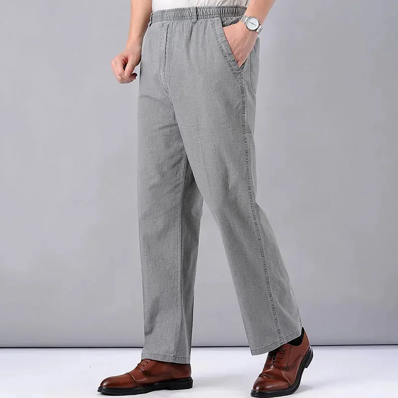 Men's High-Waisted Linen Pants: Lightweight and Stylish Summer Trousers