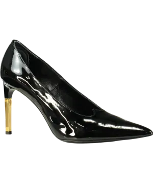 Nina Ricci Black Pointed Patent Heels UK 7 EU 40 👠