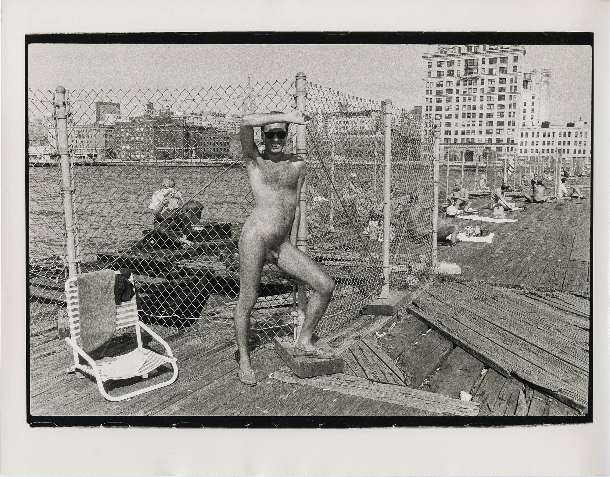 On the Pier (vintage print)
