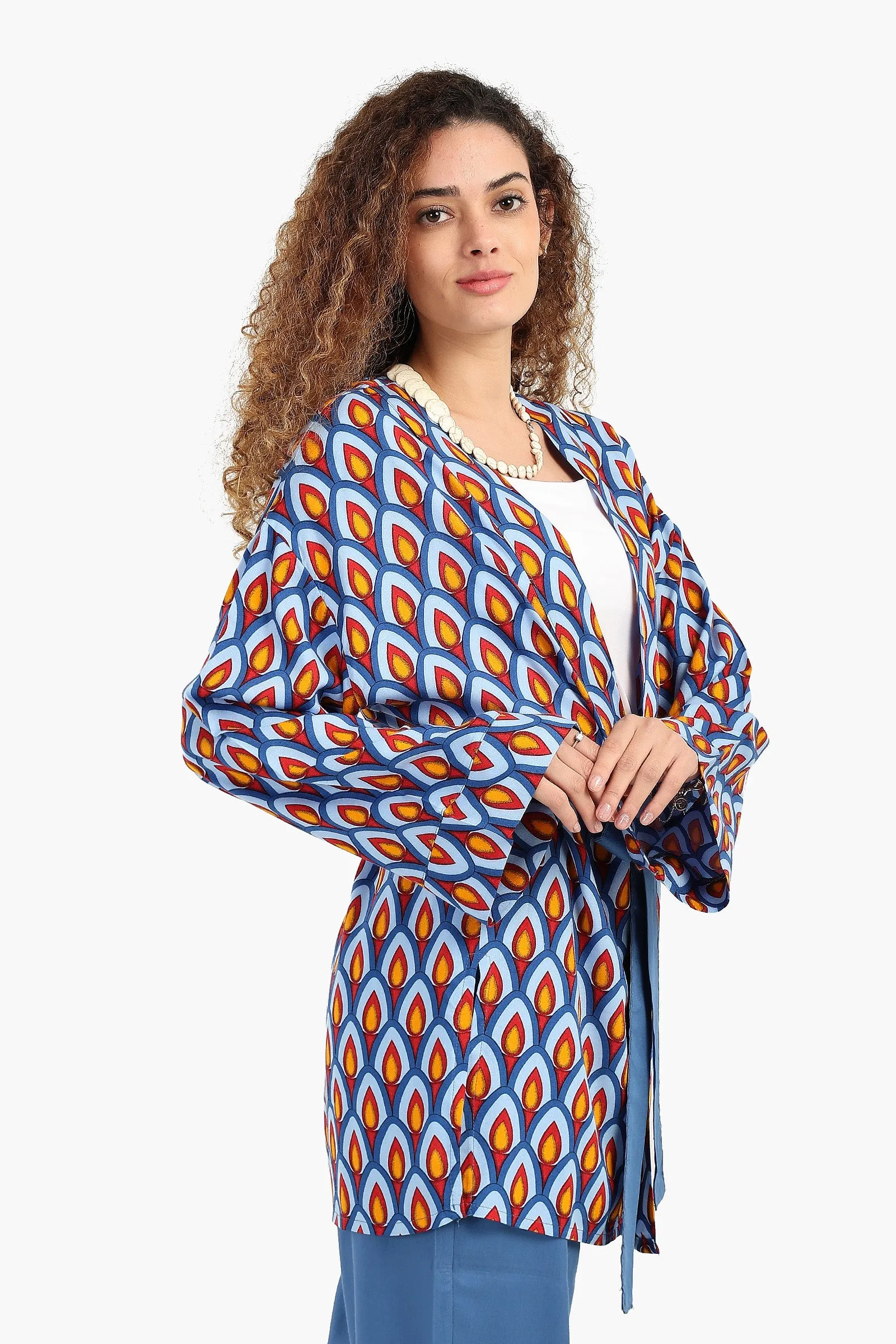 Peacock Pattern Kimono