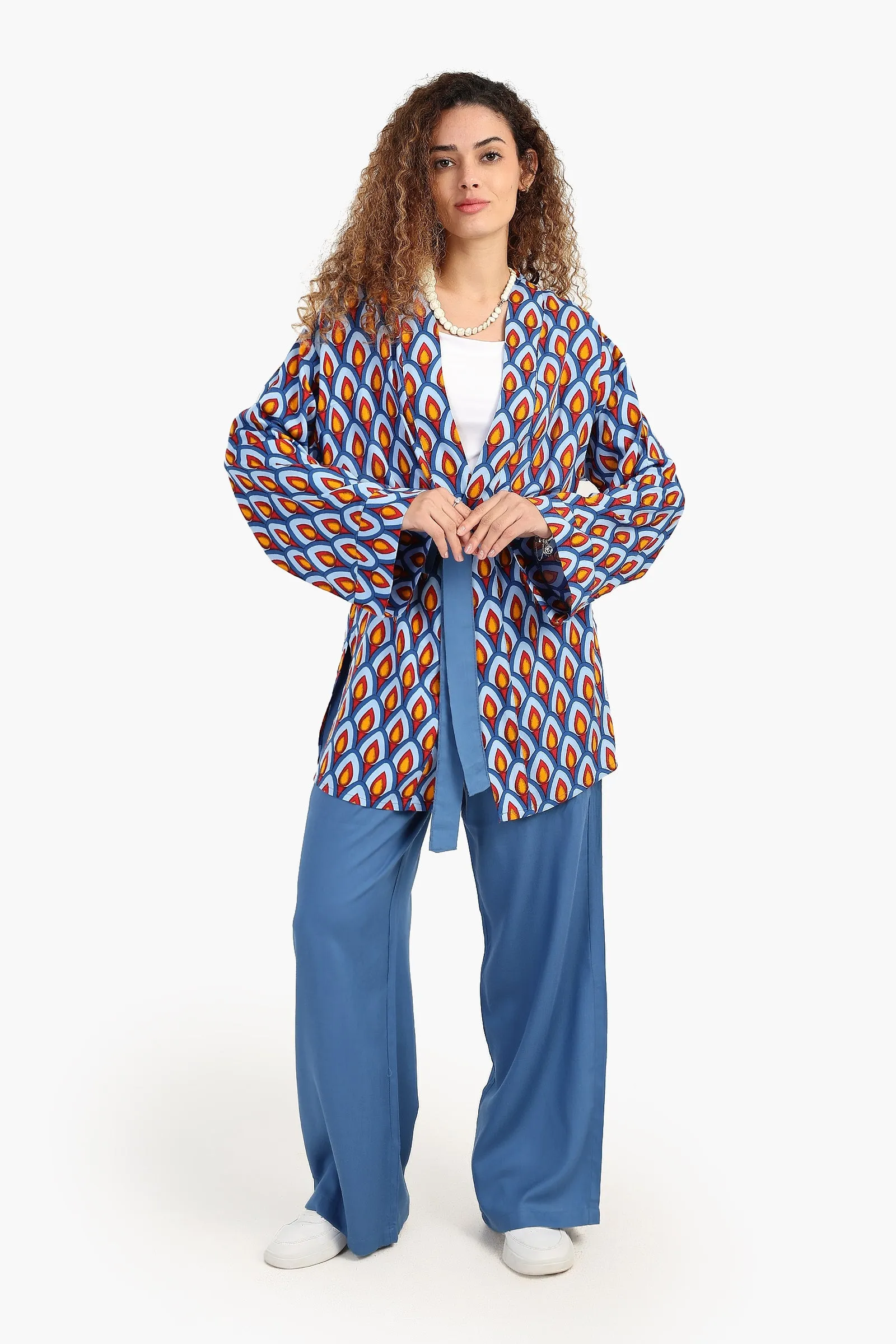 Peacock Pattern Kimono