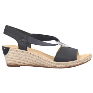 Rieker 624H6-14 (Marie) Pazifik Sandals