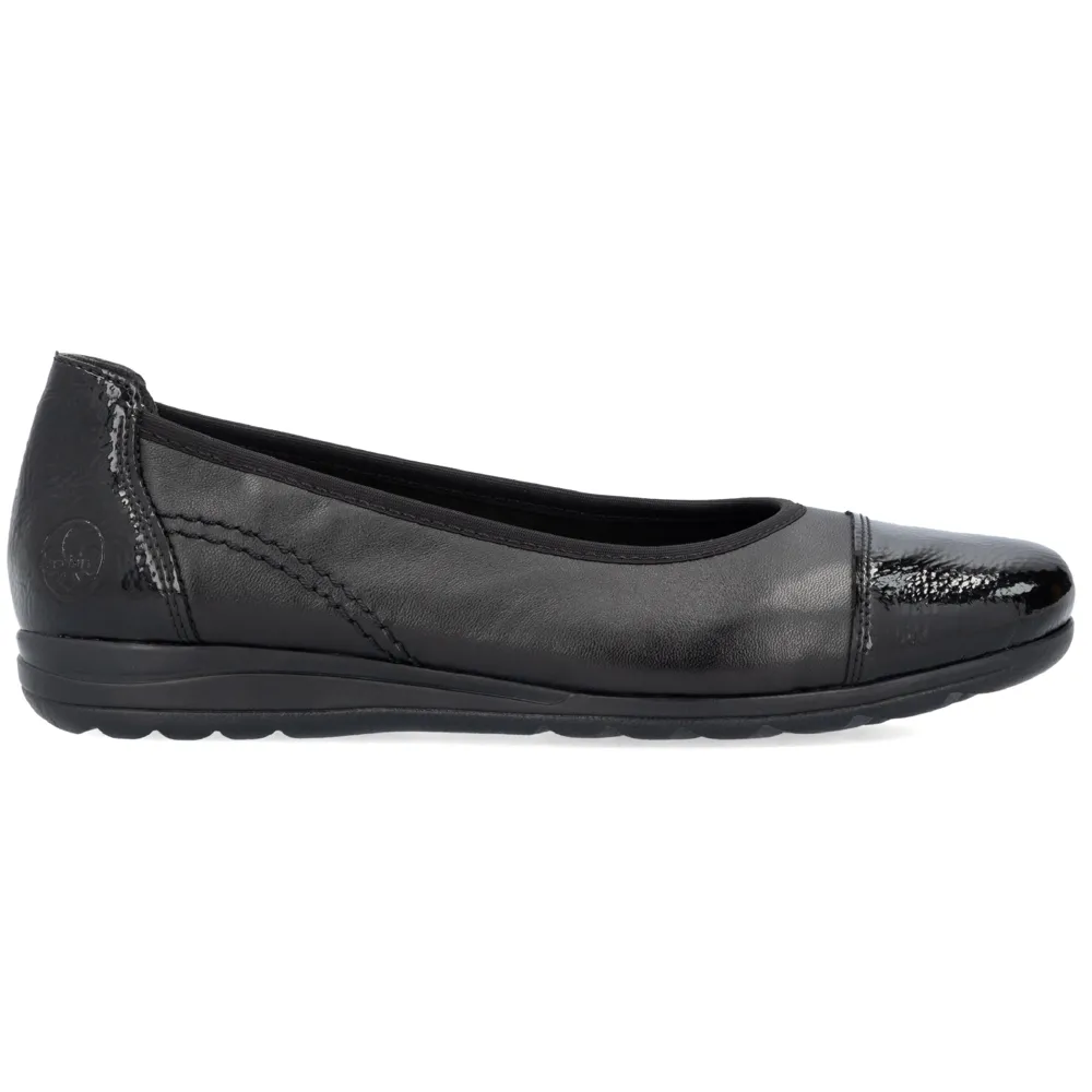 Rieker L9351-00 (Toecap) Black Shoes