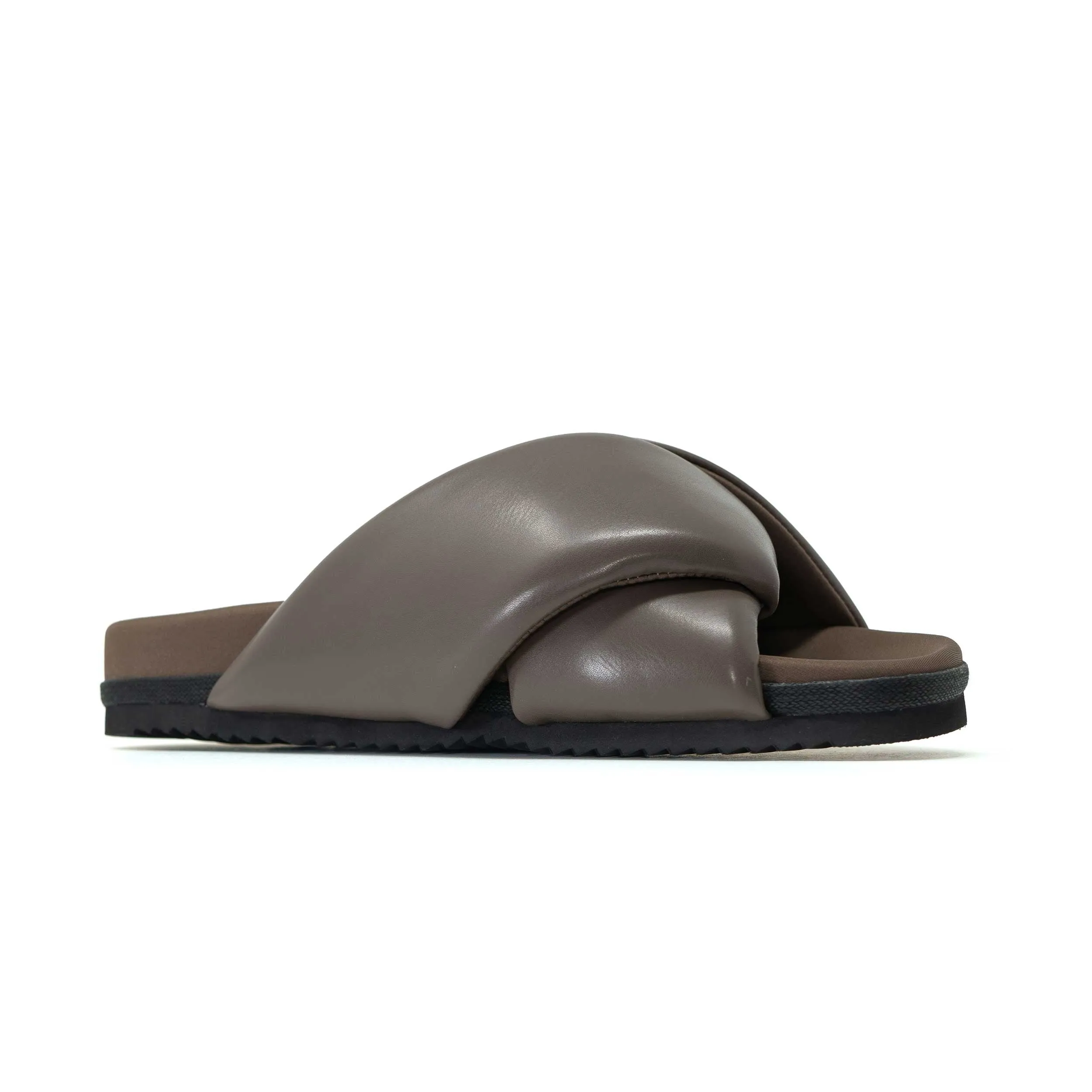 ROAM FOLDY PUFFY TAUPE VEGAN LEATHER