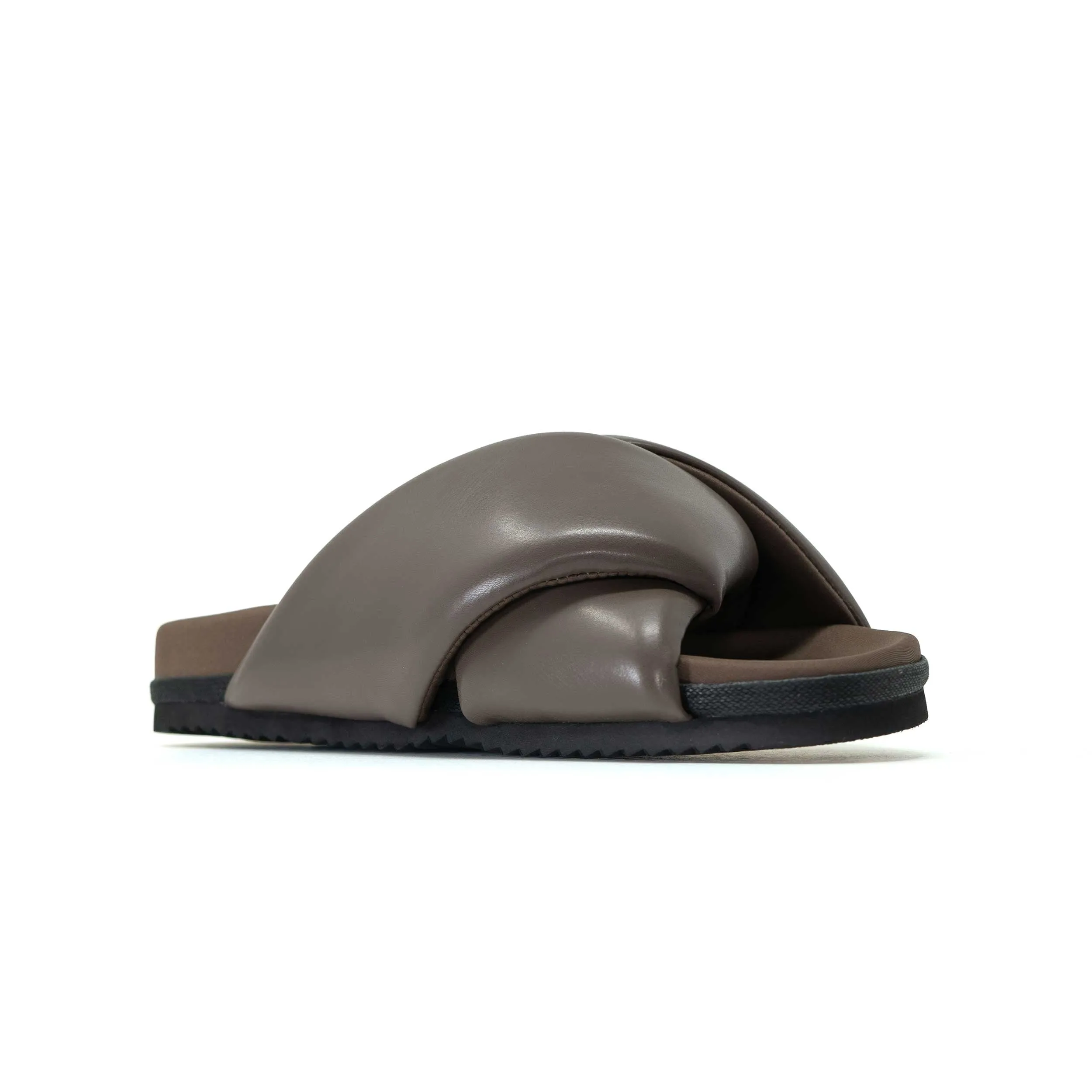 ROAM FOLDY PUFFY TAUPE VEGAN LEATHER
