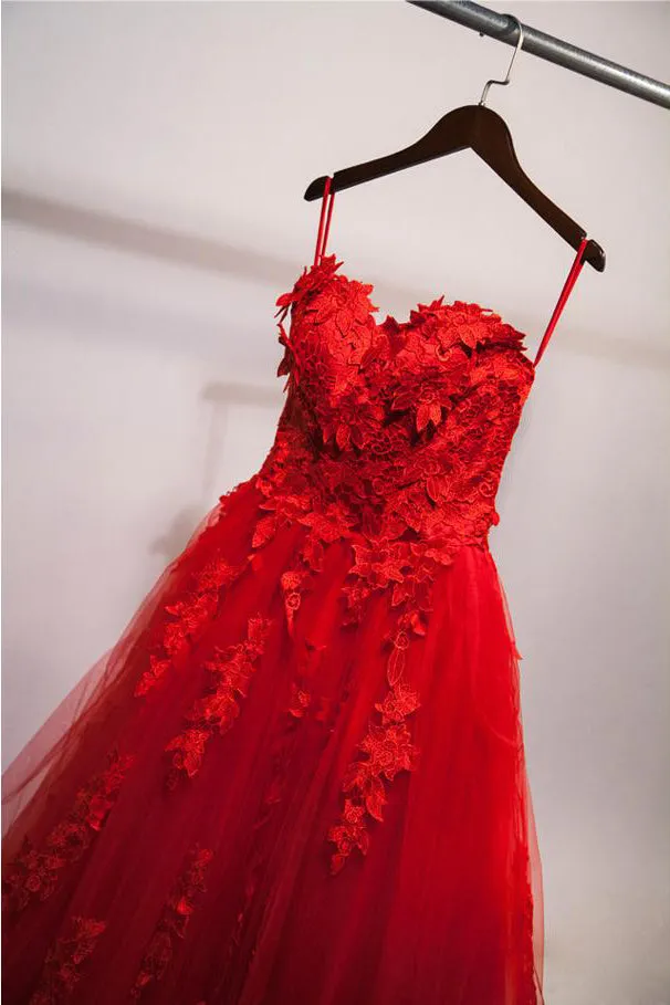 Sexy Ball Gown Sweetheart Sweep Train Sleeveless Tulle Prom Dress/Evening Dress OHC189
