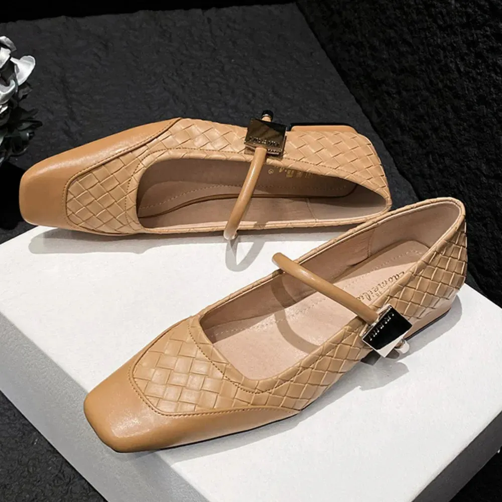 Square Toe Flats Loafers