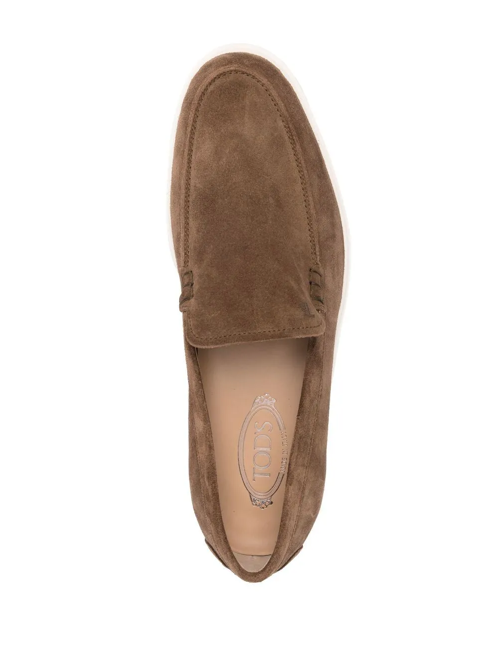 Suede leather loafers