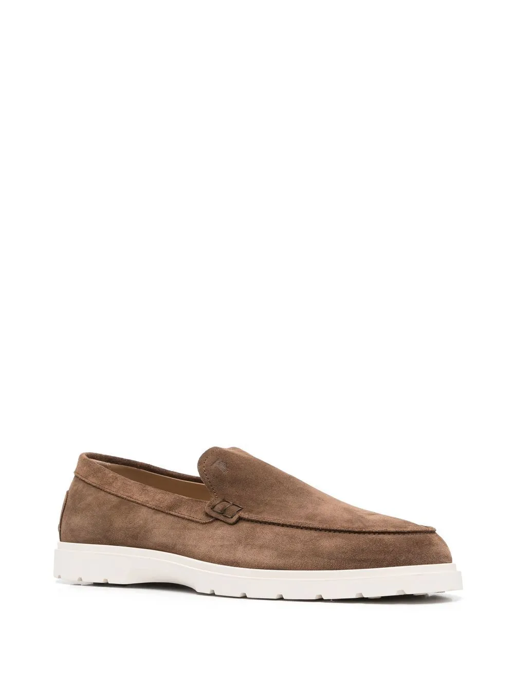 Suede leather loafers