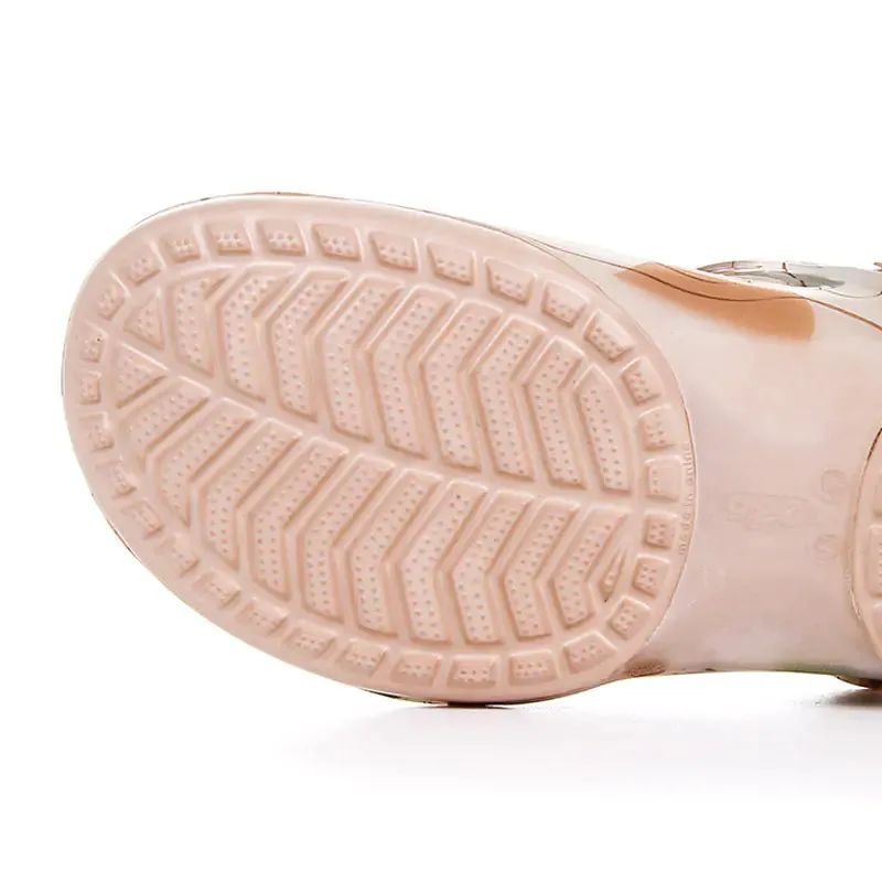 Transparent Wedge Sandals for Women and Girls