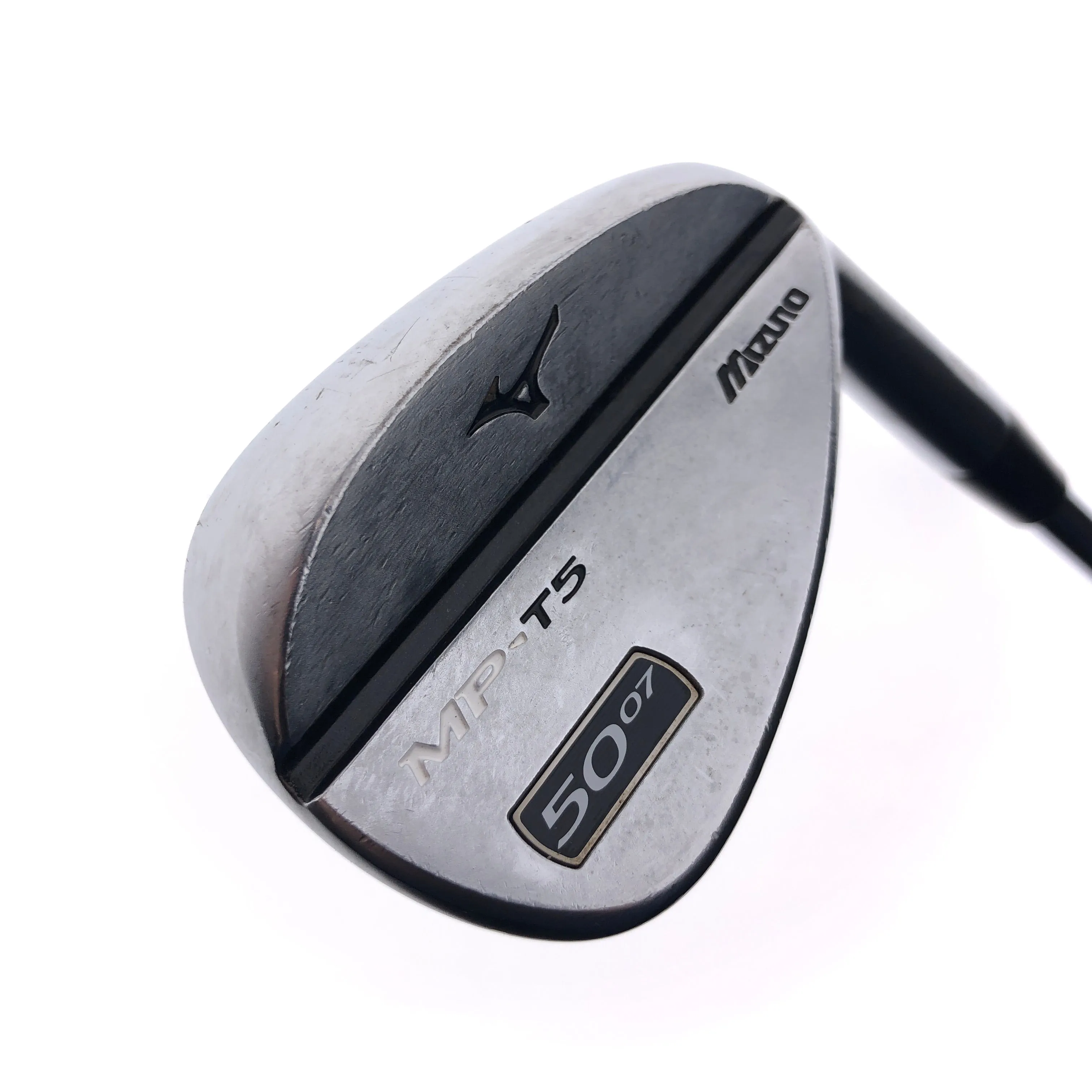Used Mizuno MP T5 White Satin Gap Wedge / 50.0 Degrees / Wedge Flex