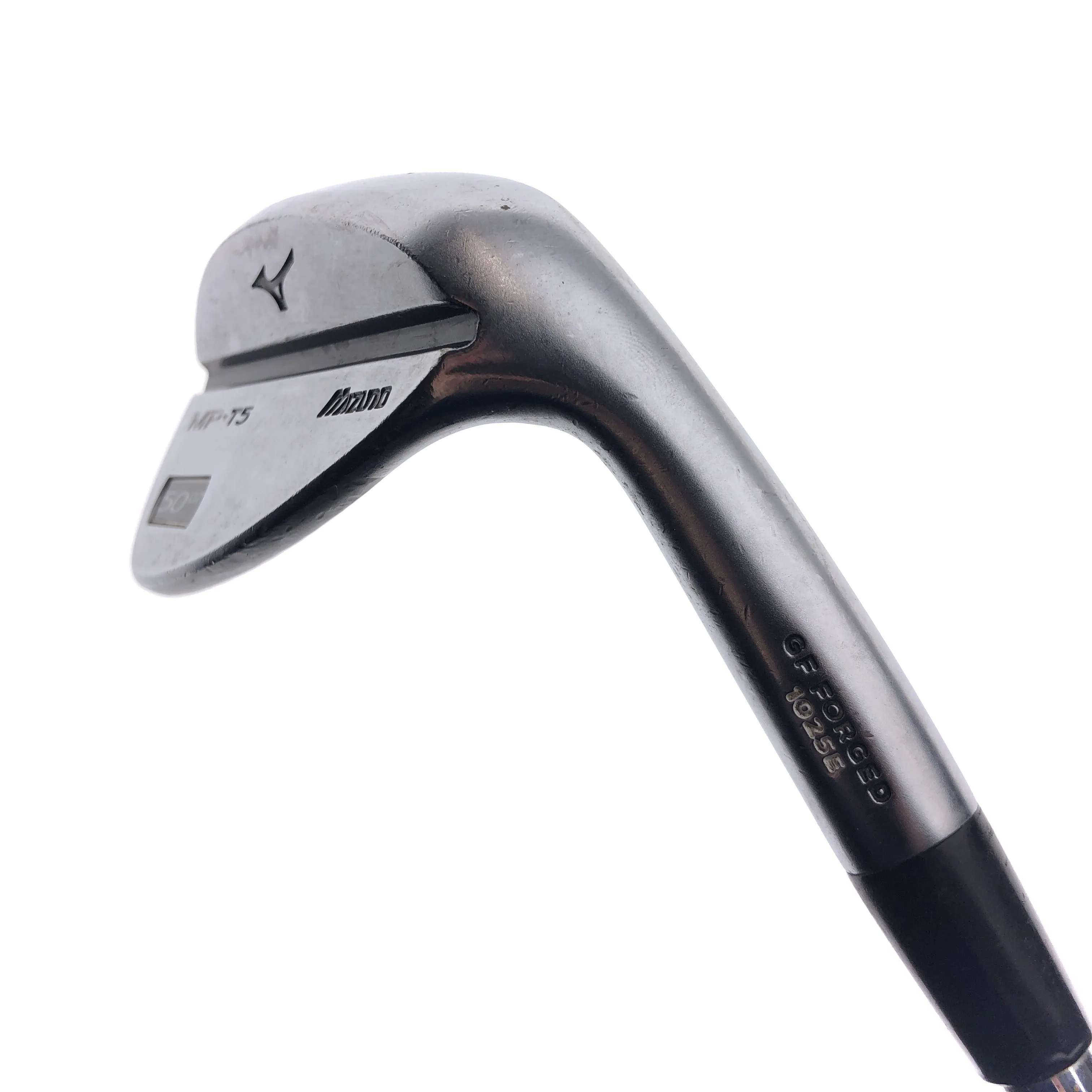 Used Mizuno MP T5 White Satin Gap Wedge / 50.0 Degrees / Wedge Flex