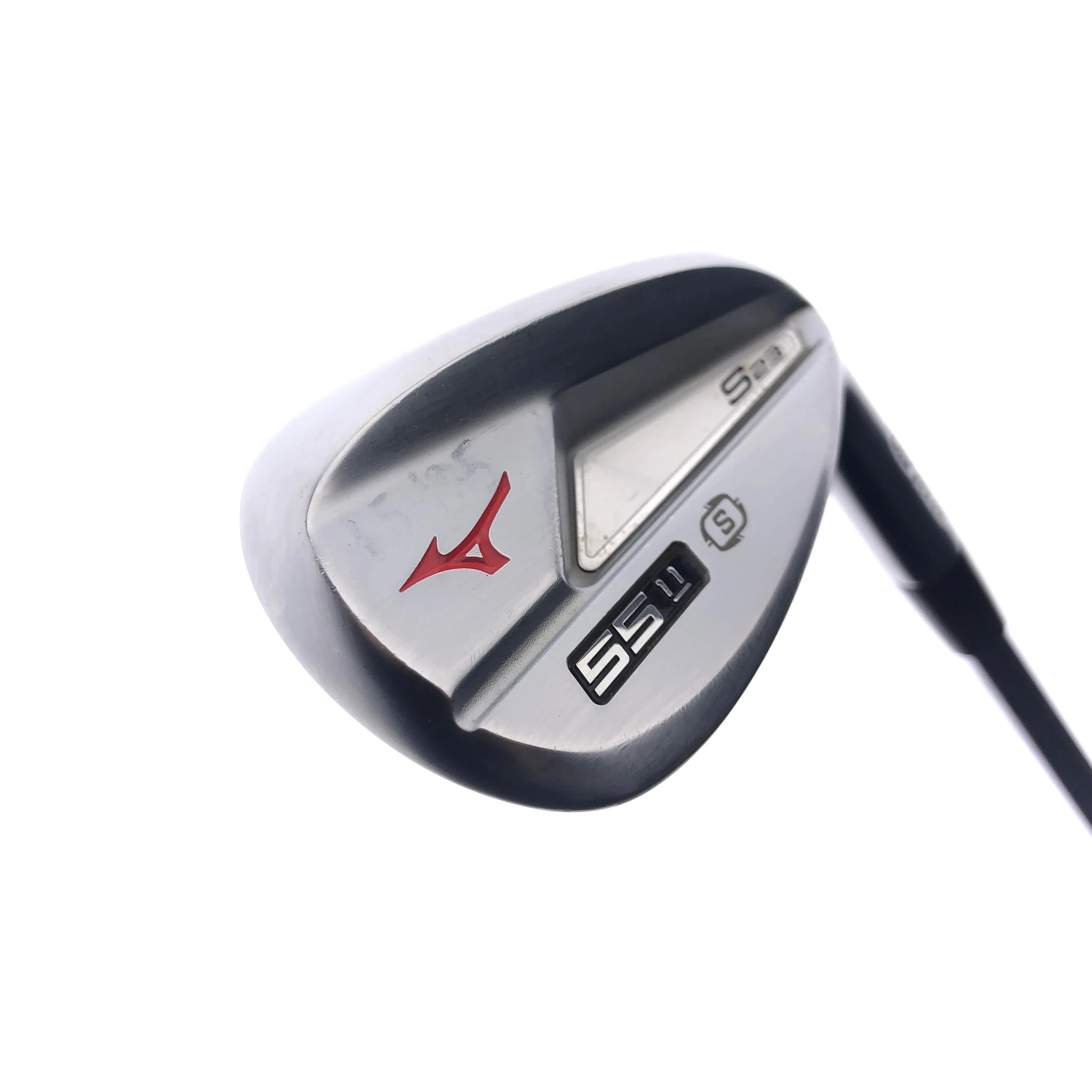 Used Mizuno S23 White Satin Sand Wedge / 55.0 Degrees / Stiff Flex
