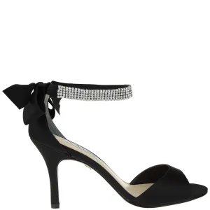 VINNIE-BLACK LUSTER SATIN