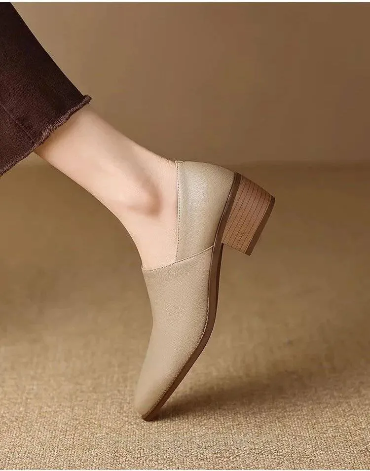 Vintage Handmade Pointy Shoes For Women