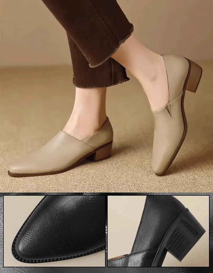 Vintage Handmade Pointy Shoes For Women