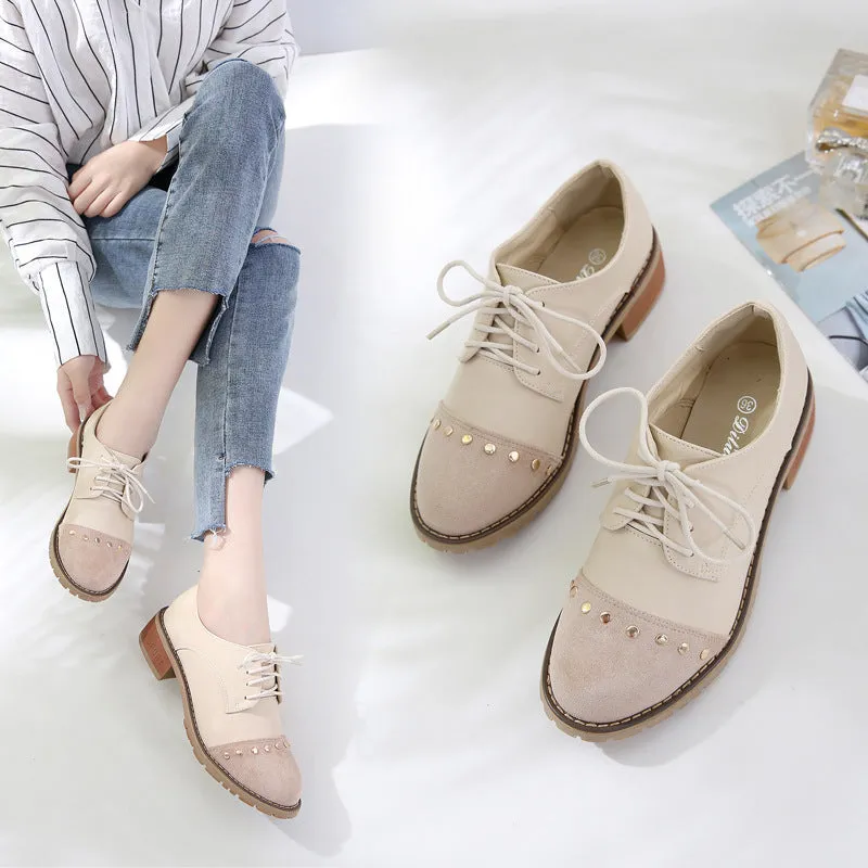 Wild Shallow Mouth Single Shoes Female Spring Students Small Shoes Thick with Fairy Shoes Summer Breast Milk Shoes