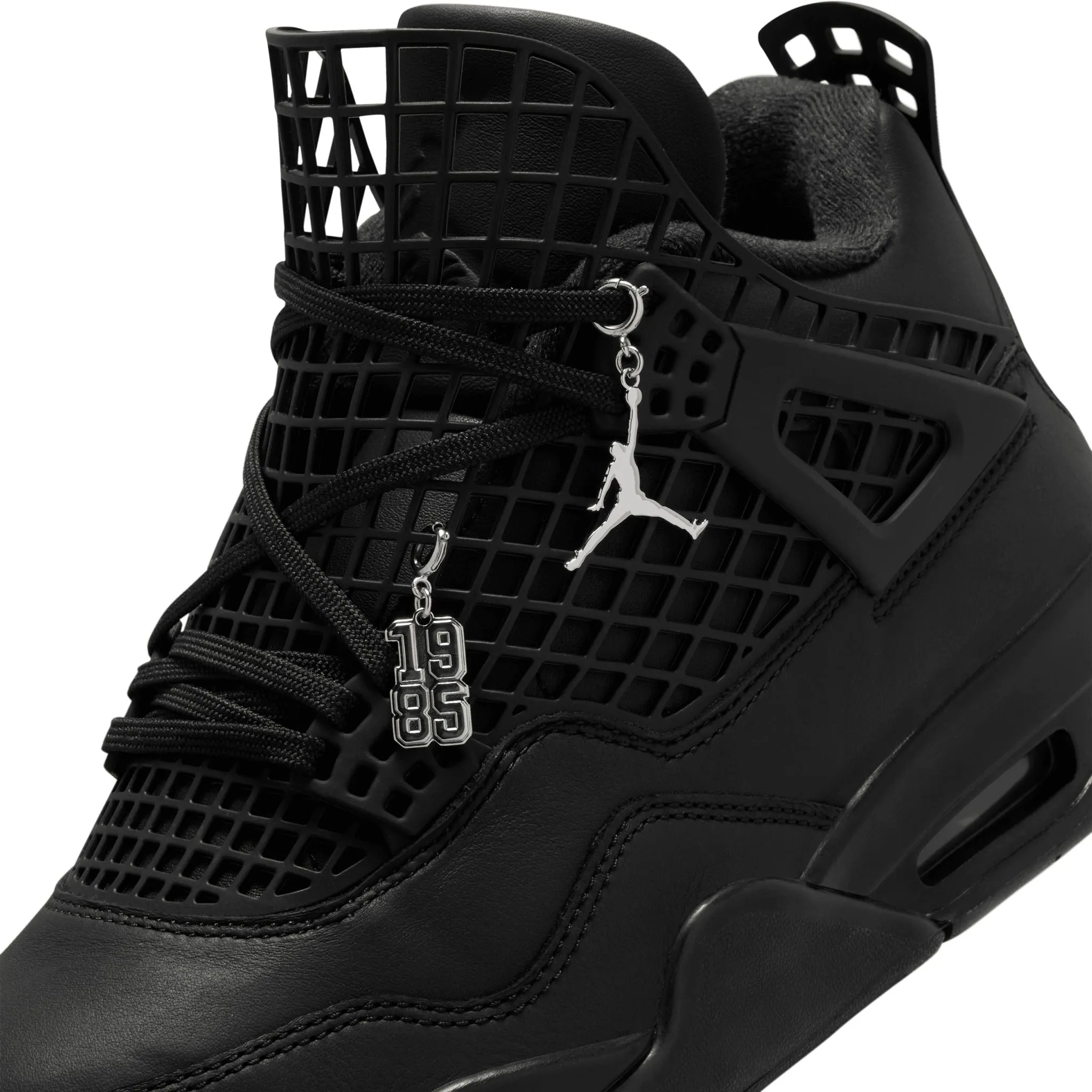 Women's Air Jordan 4 Net Black/Black-Metallic Silver FN7251-001