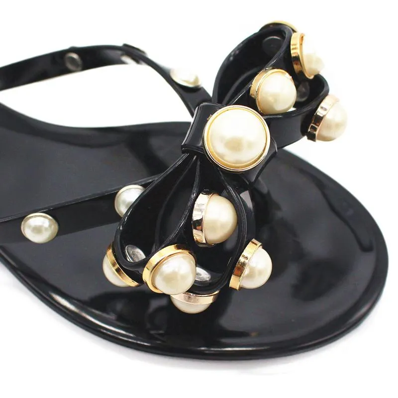 Women's Fashion Bow Pearl Slippers