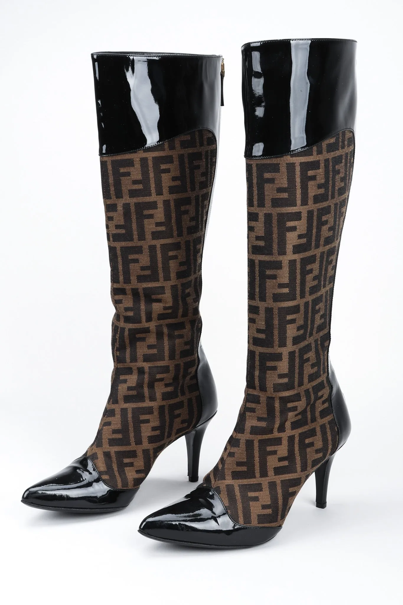 Zucca Patent Boots