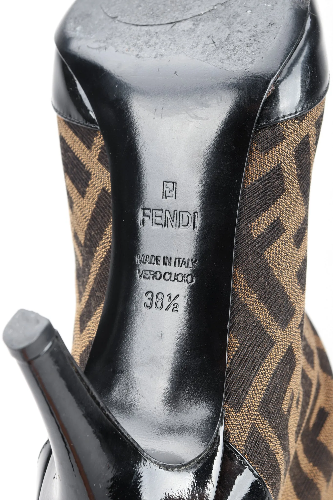 Zucca Patent Boots
